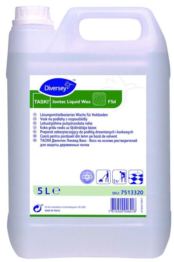 Diversey Taski Jontec Liquid Wax 5L(Таскі Джонтек Ліквід Вакс 5л) Віск для дерев'яної підлоги на основі розчинника